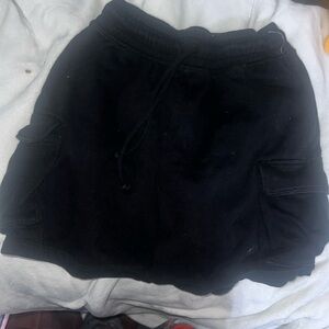 Black cargo shorts size small towel